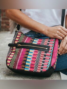 Vera Bradley Pink Multi Patterned Crossbody
